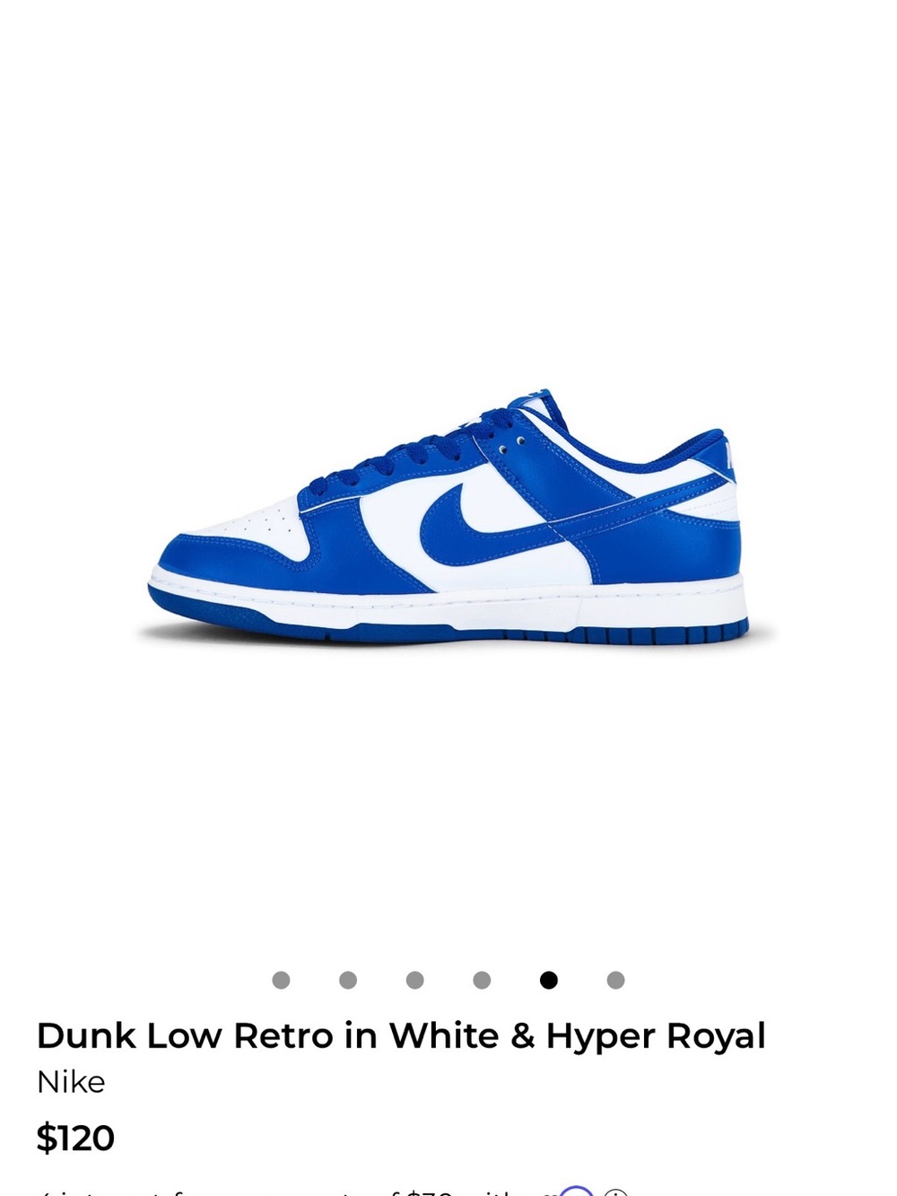 Nike Dunk Low - White & Royal Blue